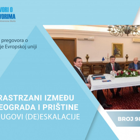 98. broj biltena Progovori o pregovorima - Rastrzani između Beograda i Prištine: Krugovi (de)eskalacije