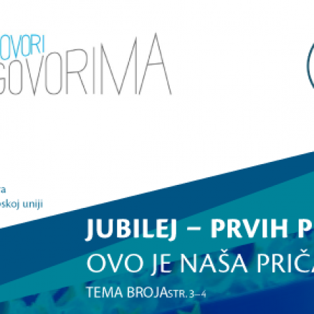 39. broj Biltena Progovori o pregovorima - Jubilej - Prvih pet godina - ovo je naša priča